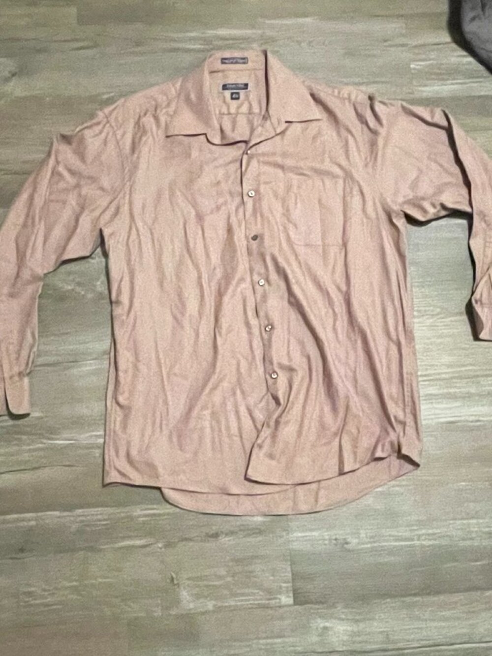 Roberto Villini Shirt Men 16.5 Rust Red Non Iron Travel Collection 34 35